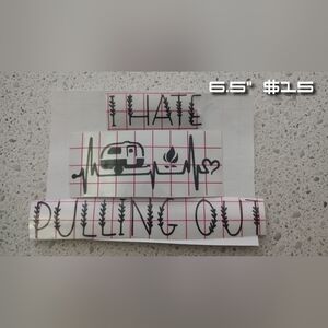Black "I hate Pulling Out" Camping Decal